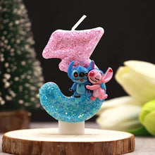 Lade das Bild in den Galerie-Viewer, Lilo und Stitch Geburtstagskerze mit Alter

