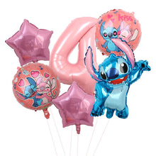 Lade das Bild in den Galerie-Viewer, Lio und Stitch Geburtstag Ballons für Feier, Kindergeburtstag etc.
