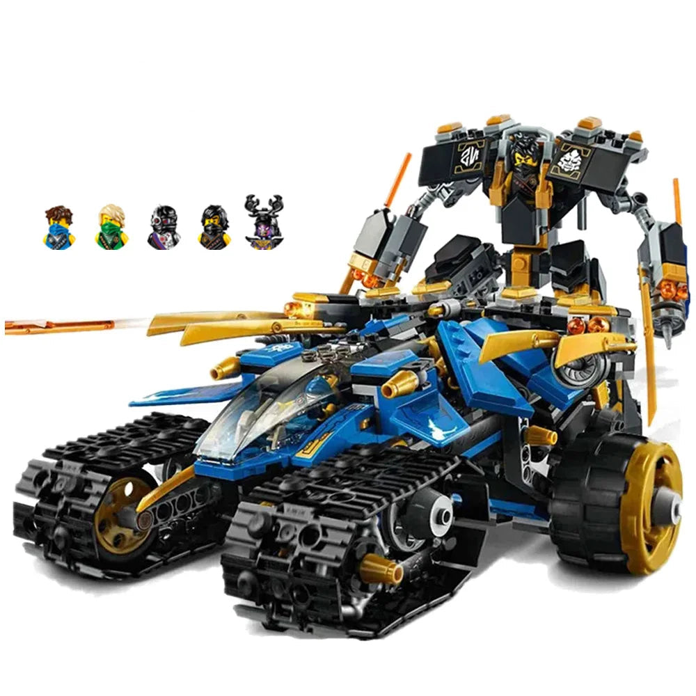 Ninja Thunder Raider Klemm-Baustein Spielzeug Set (567 Teile)