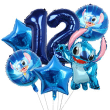 Lade das Bild in den Galerie-Viewer, Lio und Stitch Geburtstag Ballons für Feier, Kindergeburtstag etc.

