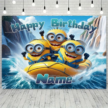Lade das Bild in den Galerie-Viewer, Minions Happy Birthday Geburtstag Poster Hintergrund Banner
