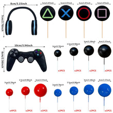 Lade das Bild in den Galerie-Viewer, 11/18/30 teiliges Kuchen Deko Topper Set im Gaming Style

