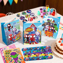 Lade das Bild in den Galerie-Viewer, Spider-Man &amp; Freunde Dekko Set für Kindergeburtstag mit 110 Spiederman Deko Artikeln
