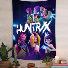 Lade das Bild in den Galerie-Viewer, Kpop D-Demon Hunters HIntergrund Poster Wand Deko für Feier, Event, Geburtstag
