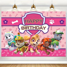 Lade das Bild in den Galerie-Viewer, Pinke Paw Patrol Skye Happy Birthday Leinwand Poster Geburtstags Deko
