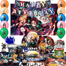 Lade das Bild in den Galerie-Viewer, Demon Slayer Deko für Geburtstag, Feier Set mit 112 Teilen
