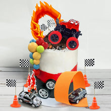 Lade das Bild in den Galerie-Viewer, Monster Truck Torten- und Kuchendekorations Set mit 30 Teilen für Kindergeburtstag, Feier etc.
