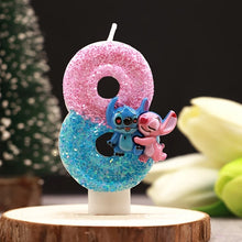 Lade das Bild in den Galerie-Viewer, Lilo und Stitch Geburtstagskerze mit Alter
