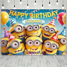 Lade das Bild in den Galerie-Viewer, Minions Happy Birthday Geburtstag Poster Hintergrund Banner
