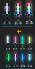 Lade das Bild in den Galerie-Viewer, Minecaft Diamonten Schwert mit Licht und Farbwechsel oder Sound Funktion
