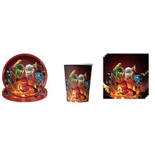 Lade das Bild in den Galerie-Viewer, Ninjago Kindergeburtstag Deko - Banner, Teller, Becher etc.
