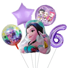 Lade das Bild in den Galerie-Viewer, Kpop Demon Hunters Ballon Set mit Jahreszahl für Geburtstag, Ehrentag, Kindergeburtstag
