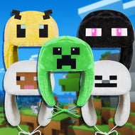 Flauschige Minecraft Mützen Cosplay Winter Herbst
