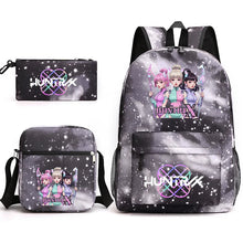 Lade das Bild in den Galerie-Viewer, Hunterix K-POP Demon Hunters Rucksack Taschen Set mit Federtasche und Tasche
