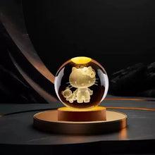 Lade das Bild in den Galerie-Viewer, Wundervolle Hello Kitty Kristal Kugel
