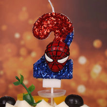 Lade das Bild in den Galerie-Viewer, Spider-Man Geburtstag Kerze mit Jahreszahl
