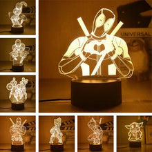 Lade das Bild in den Galerie-Viewer, Tolle Nachtlichter in vielen Motiven -  Iron Man, Thor, Hulk, Star Wars etc.
