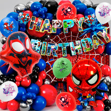 Lade das Bild in den Galerie-Viewer, Spiderman Spider-Verse Geburtstag Party Deko Set mit 30 Teilen
