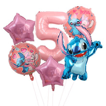 Lade das Bild in den Galerie-Viewer, Lio und Stitch Geburtstag Ballons für Feier, Kindergeburtstag etc.

