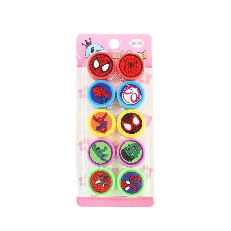 10 Stk. Spider-Man Stempel