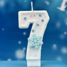 Lade das Bild in den Galerie-Viewer, Die Eiskönigin Frozen Geburtstagskerzen Kindergeburtstag mit Jahreszahl
