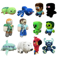 Lade das Bild in den Galerie-Viewer, Minecraft Stofftiere Creeper, Steve etc. (ca. 20-30cm)
