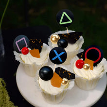 Lade das Bild in den Galerie-Viewer, 11/18/30 teiliges Kuchen Deko Topper Set im Gaming Style
