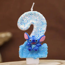 Lade das Bild in den Galerie-Viewer, Lilo und Stitch Geburtstagskerze mit Alter
