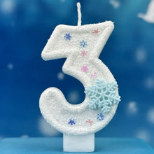 Lade das Bild in den Galerie-Viewer, Die Eiskönigin Frozen Geburtstagskerzen Kindergeburtstag mit Jahreszahl
