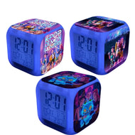 Hunterix KPop Demon Hunters Wecker Mira Jinu Zoey Cartoon Wecker mit Alarmfunktion und LED Licht