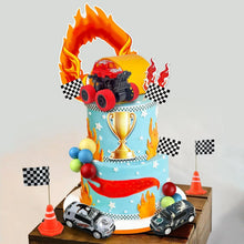 Lade das Bild in den Galerie-Viewer, Monster Truck Torten- und Kuchendekorations Set mit 30 Teilen für Kindergeburtstag, Feier etc.

