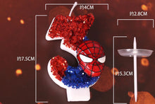 Lade das Bild in den Galerie-Viewer, Spider-Man Geburtstag Kerze mit Jahreszahl
