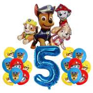 Paw Patrol Geburtstags Luftballons mit Jahreszahl