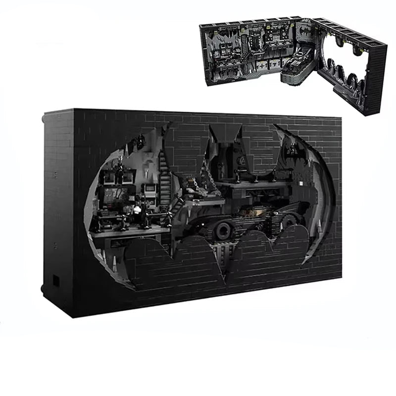 Batman Bathöhle Schaukasten Klemm-Baustein Set mit 3981 Bausteinen Spielzeug