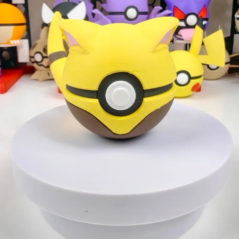 3D Printing Alakazam Abra Kadabra Poké Ball Pokémon PLA Game Peripherals Collections Model Desktop Ornament Decoration Gift Toy