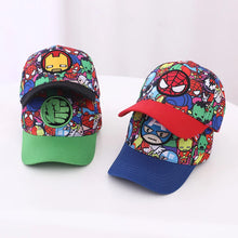 Lade das Bild in den Galerie-Viewer, Tolle Baseball Mützen für Kinder Iron Man Spiderman Hulk Captain America
