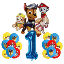 Lade das Bild in den Galerie-Viewer, Paw Patrol Geburtstags Luftballons mit Jahreszahl
