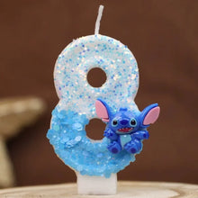 Lade das Bild in den Galerie-Viewer, Lilo und Stitch Geburtstagskerze mit Alter
