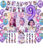 Lade das Bild in den Galerie-Viewer, Kpop Demon Hunters Geburtstag Set mit Jahreszahl Ballon - 32 teile
