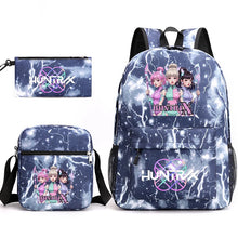 Lade das Bild in den Galerie-Viewer, Hunterix K-POP Demon Hunters Rucksack Taschen Set mit Federtasche und Tasche

