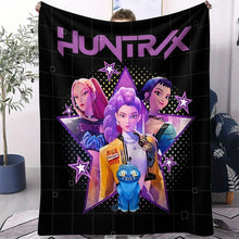 Lade das Bild in den Galerie-Viewer, Flauschige Hunterix K-Pop Demon Hunters Flanelldecken in 31 verschiedenen Motiven
