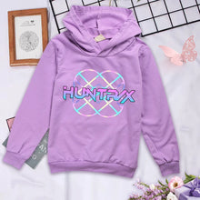 Lade das Bild in den Galerie-Viewer, Niedlicher Hunterx Kpop Demon Hunter Kapuzenhoodie Pullover für Kinder
