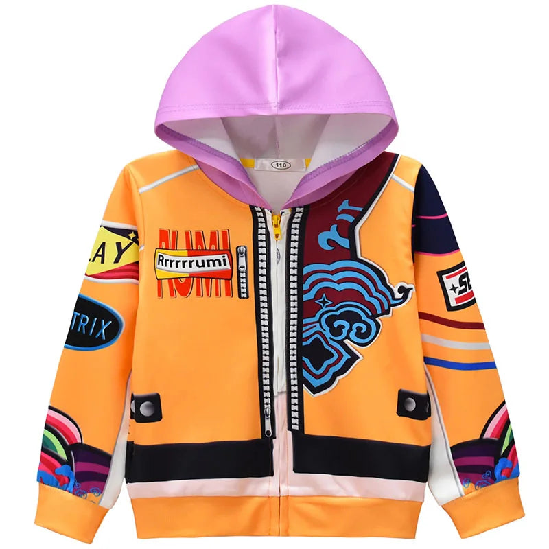Rumi Cosplay Jacke für Kinder Hunterix Kpop Demon Hunters
