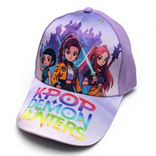Lade das Bild in den Galerie-Viewer, KPop Demon Hunters Sommer Baseball Caps mitZoey Derpy Rumi etc.
