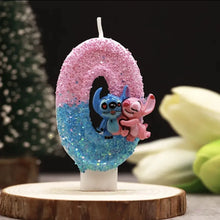 Lade das Bild in den Galerie-Viewer, Lilo und Stitch Geburtstagskerze mit Alter
