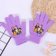Lade das Bild in den Galerie-Viewer, Wärmende K Pop Demon Hunter Winterhandschuhe in Lila
