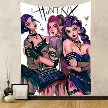 Lade das Bild in den Galerie-Viewer, Kpop D-Demon Hunters HIntergrund Poster Wand Deko für Feier, Event, Geburtstag
