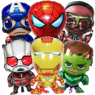 6 Stk. Superhelden Balloons Spiderman Ironman Hulk für Geburtstag, Feier etc.