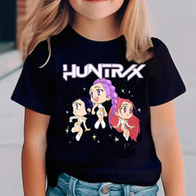 Lade das Bild in den Galerie-Viewer, Cooles Kinder T-Shirt mit Kpop Demon Hunter Motiven

