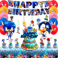 Sonic der Igel Geburtstags-Deko-Set mit 21 Teilen inkl. Happy Birthday Banner